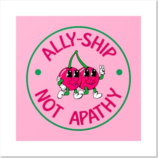 Allyship Not apathy - Cute Cherries Posters and Art